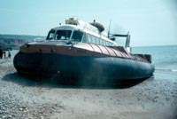 The SRN6 with Hovertravel - Departing Southsea, front-on (credit: Pat Lawrence).